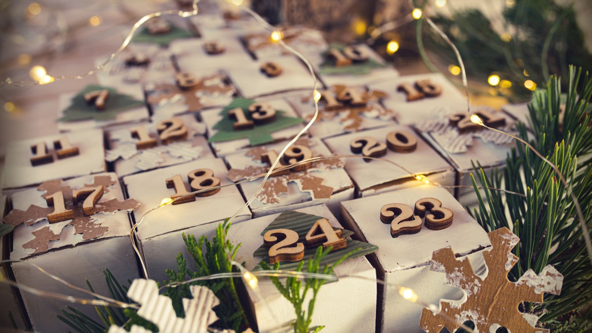 Decorative Advent calendar boxes