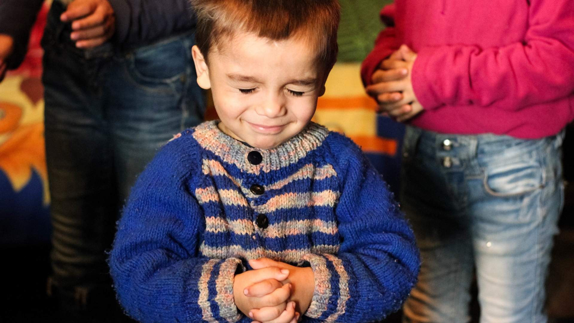 Anabela's brother in Romania praying